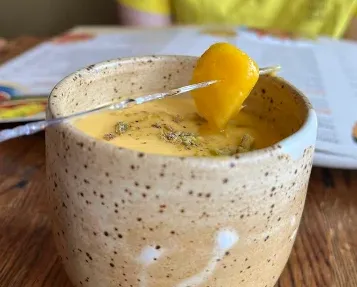 Delicious mango lassi in Calgary, AB